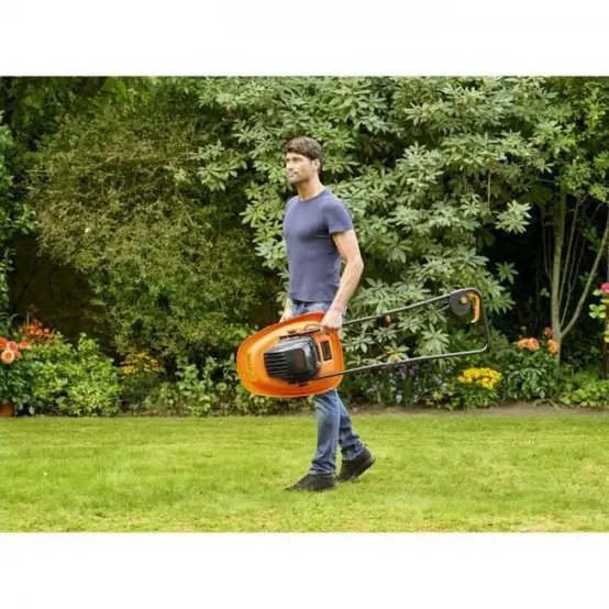 Tondeuse a Gazon   électrique sur coussin d'air 1200W 30cm de coupe BLACK+DECKER BEMWH551-QS - 6 lames, 3 réglages de hauteur de coupe photo 3