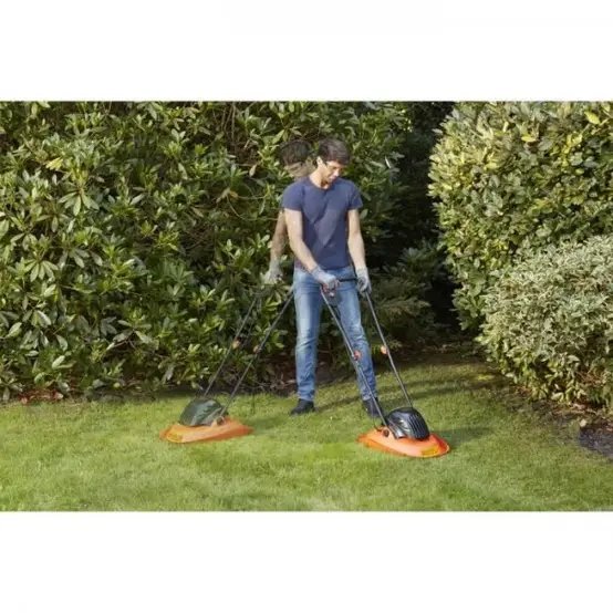 Tondeuse a Gazon   électrique sur coussin d'air 1200W 30cm de coupe BLACK+DECKER BEMWH551-QS - 6 lames, 3 réglages de hauteur de coupe photo 5