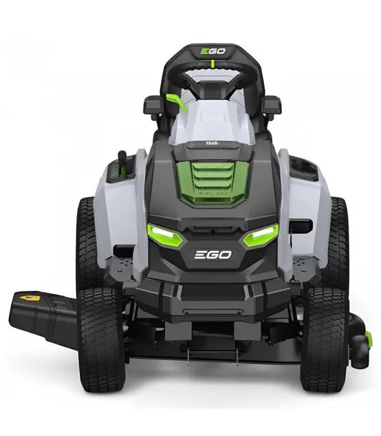 Tondeuse électrique autoportée avec pack batteries 15 Ah et chargeur mural, coupe mulching 107 cm - EGO TR4201E photo 3