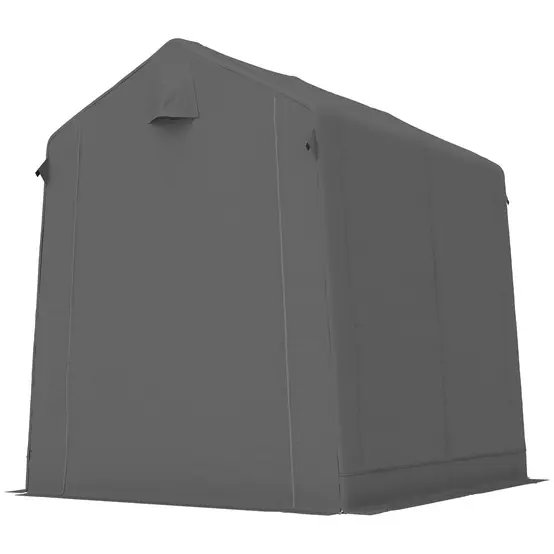 Tente garage polyester 190 x 230 cm gris foncé pour vélos et outils protection UV - ComfortXL Outdoor Living photo 2