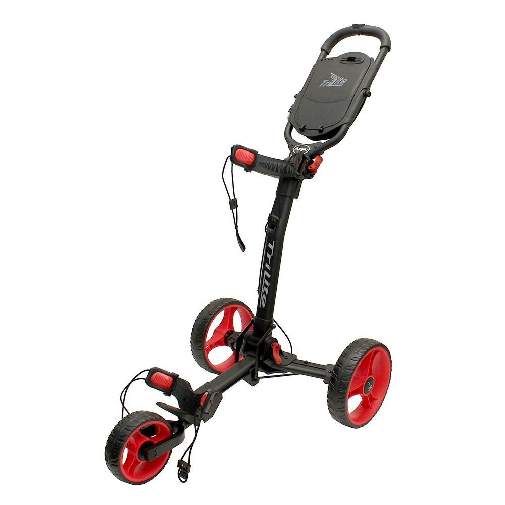 Chariot manuel 3 roues Axglo Tri Lite Noir Roues Rouge